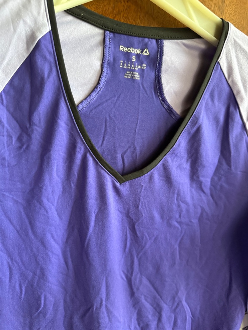 Reebok Purple and Lavender Athletic Tank in size small